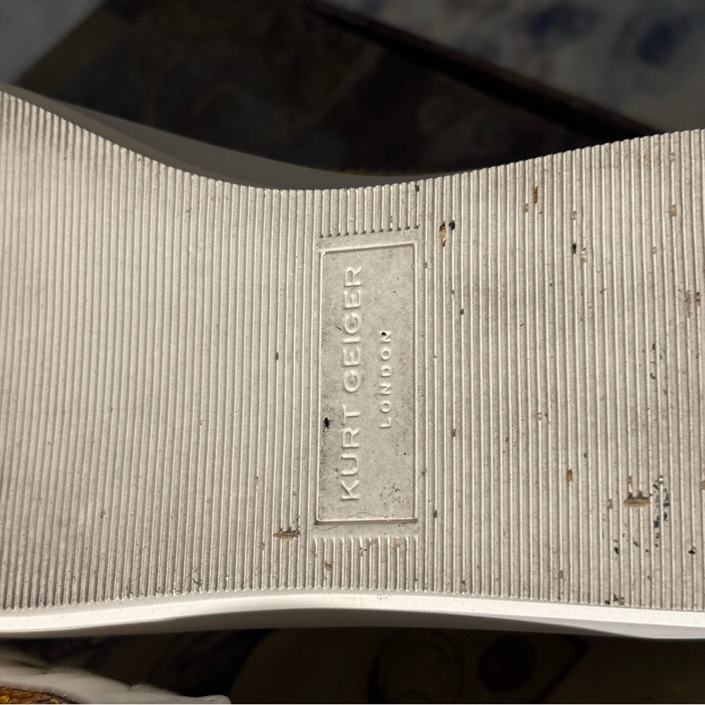 Kurt Geiger London Laney White Crystal Sneakers - Picture 7 of 16